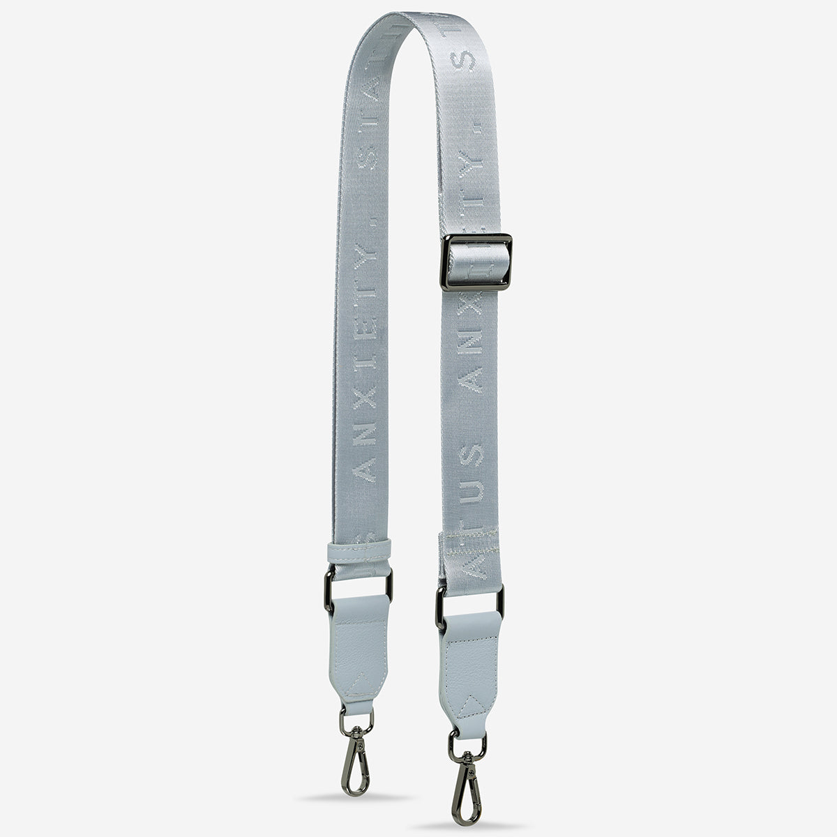 Status Anxiety Powder Blue Web Strap for Bags