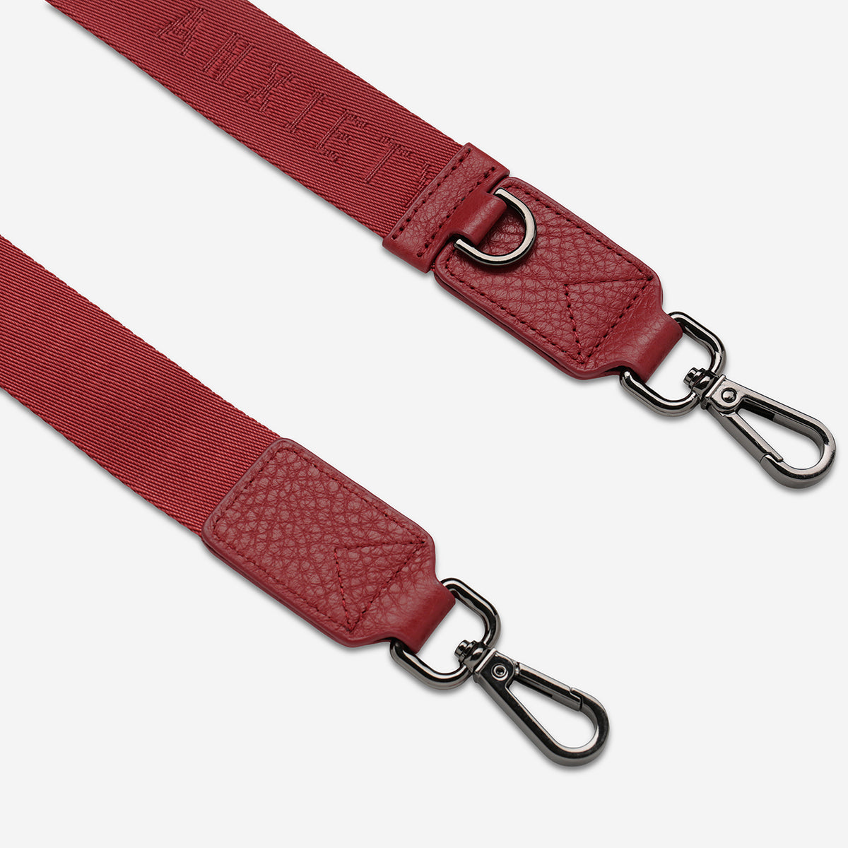 Status Anxiety Rouge Thin Webbed Strap for Bags 