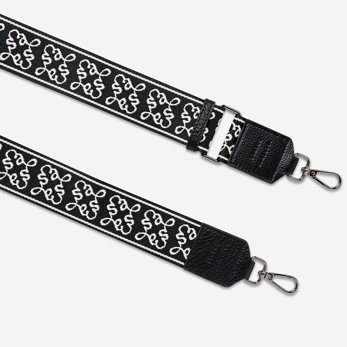 Status Anxiety Black Jacquard Strap for Bags