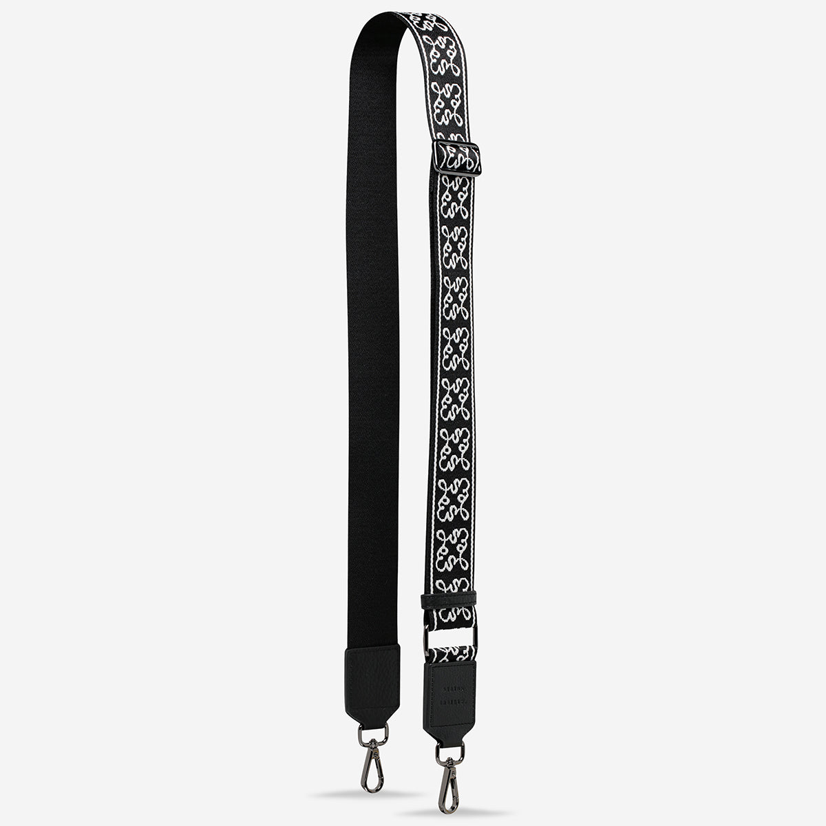 Status Anxiety Black Jacquard Strap for Bags