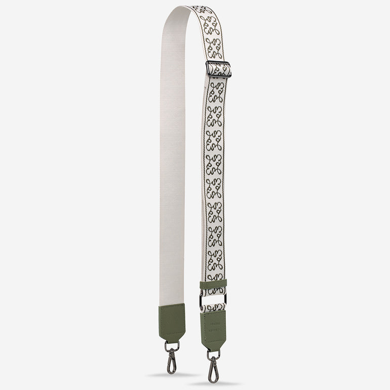 Status Anxiety Khaki Jacquard Strap for Bags