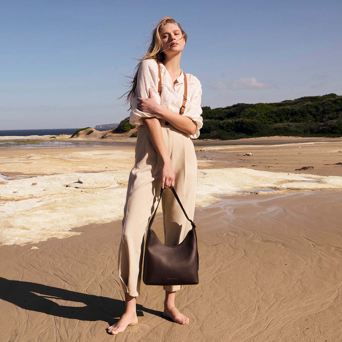 Status Anxiety Take You Higher Women's Leather Tote Bag Cocoa