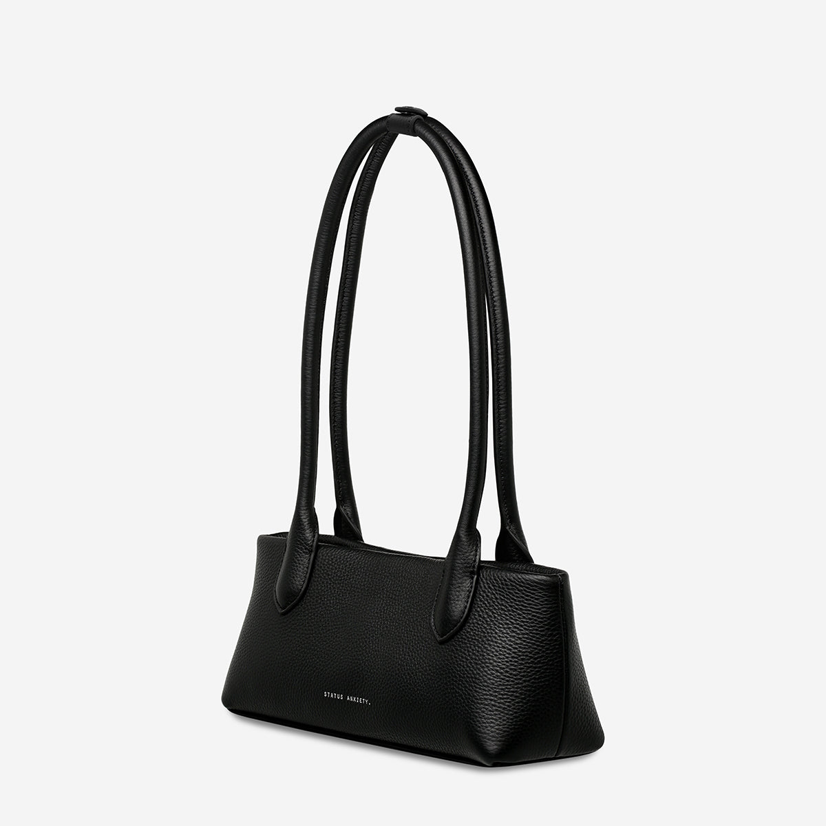Status Anxiety The Lost Leather Bag Black