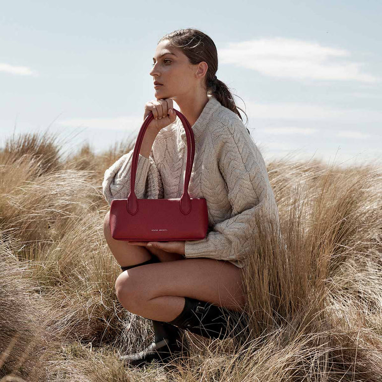 Status Anxiety The Lost Leather Bag Rouge