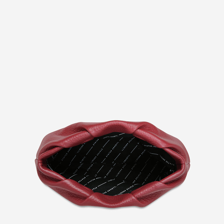 Status Anxiety The Moment Women's Leather Clutch Rouge