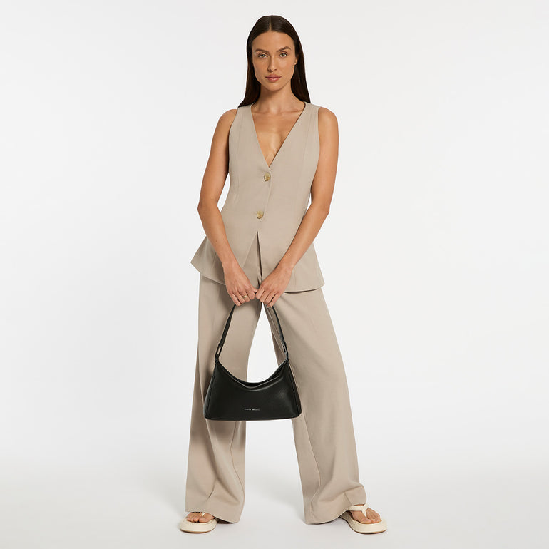 Status Anxiety Think Twice Women's Leather Bag Black