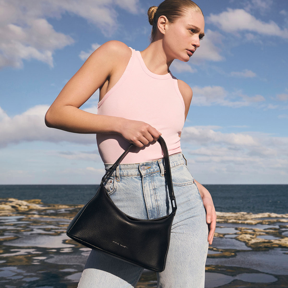 Status Anxiety Think Twice Women's Leather Bag Black