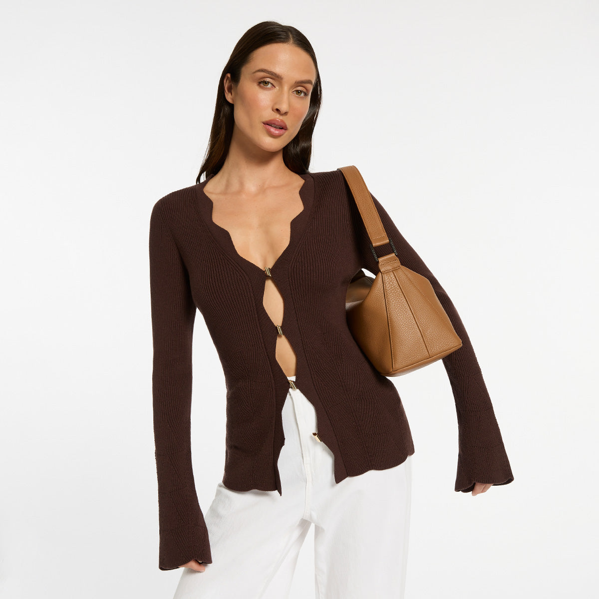Status Anxiety Think Twice Women's Leather Bag Camel