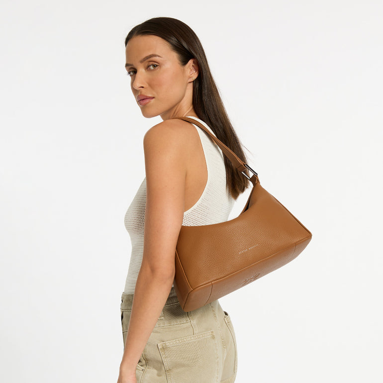 Status Anxiety Think Twice Women's Leather Bag Camel