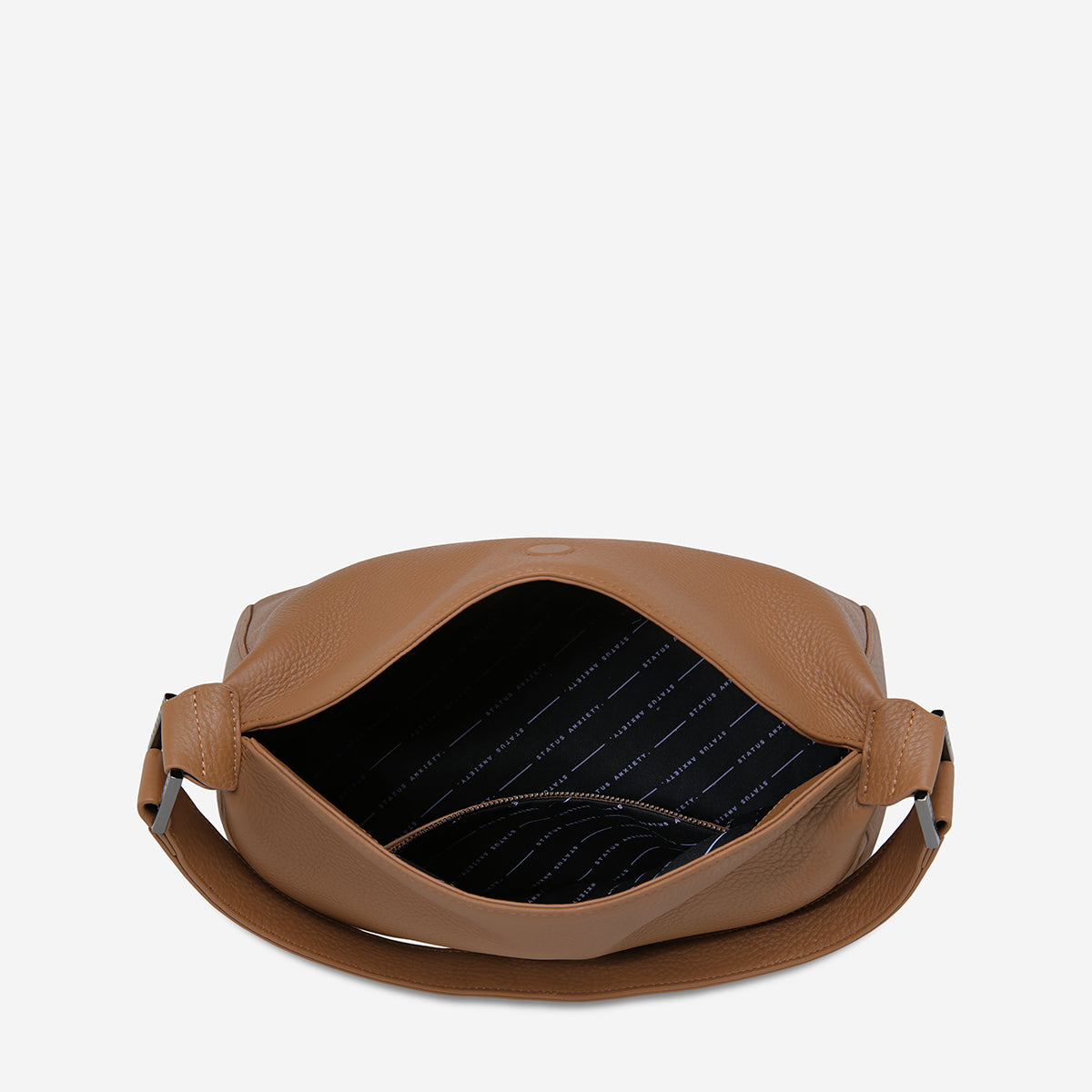 Status Anxiety Think Twice Women's Leather Bag Camel