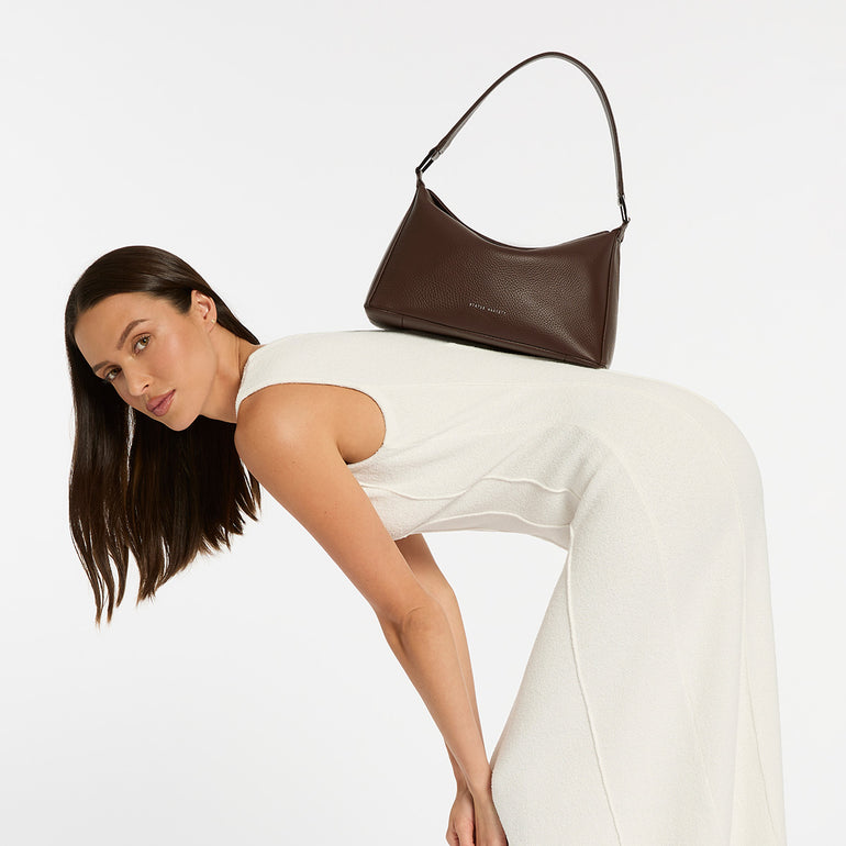 Status Anxiety Think Twice Women's Leather Bag Cocoa