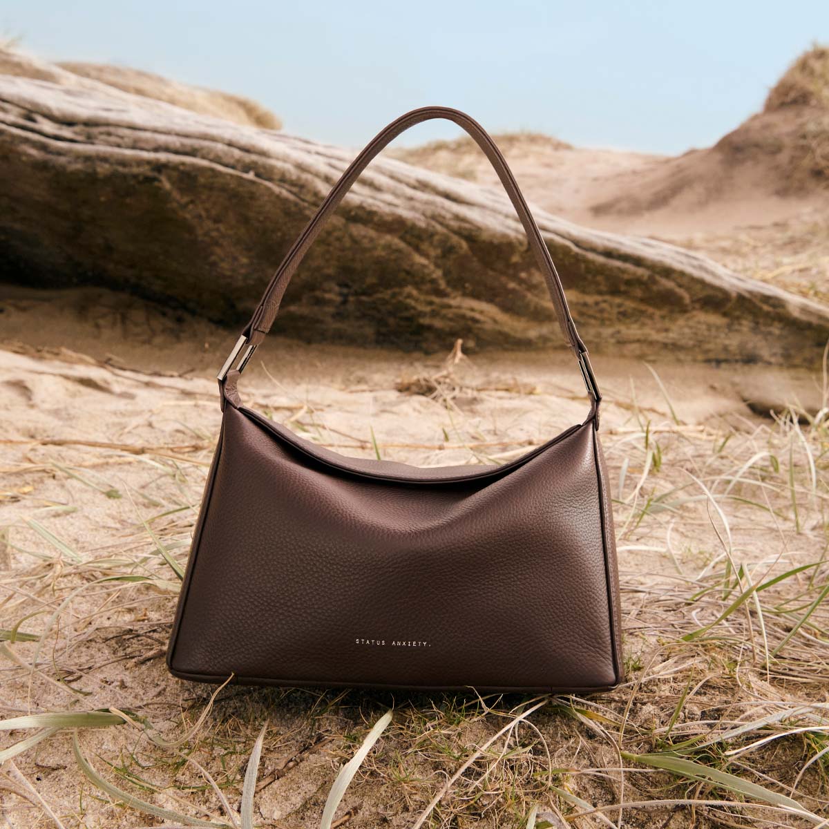 Status Anxiety Think Twice Women's Leather Bag Cocoa