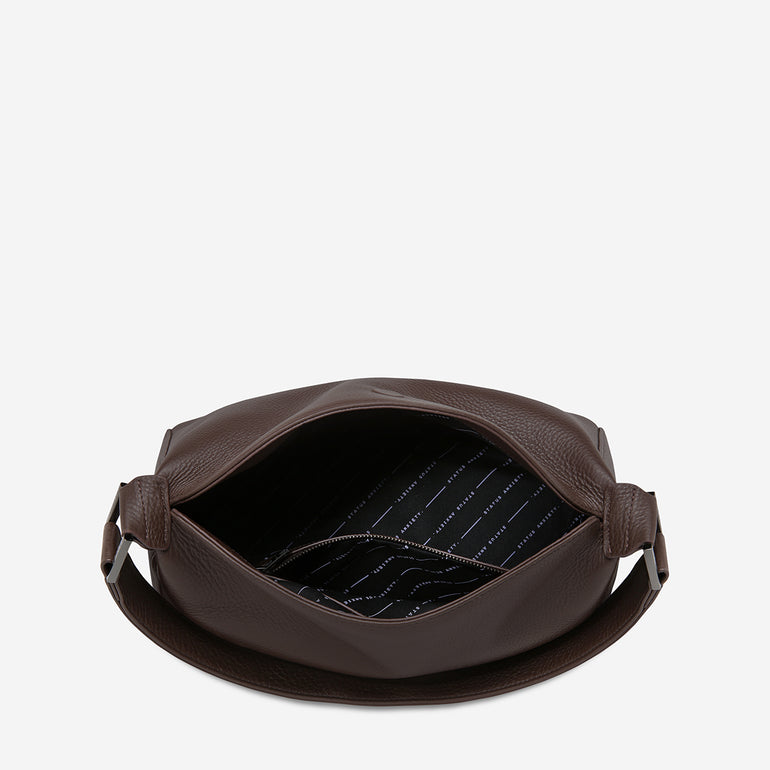 Status Anxiety Think Twice Women's Leather Bag Cocoa
