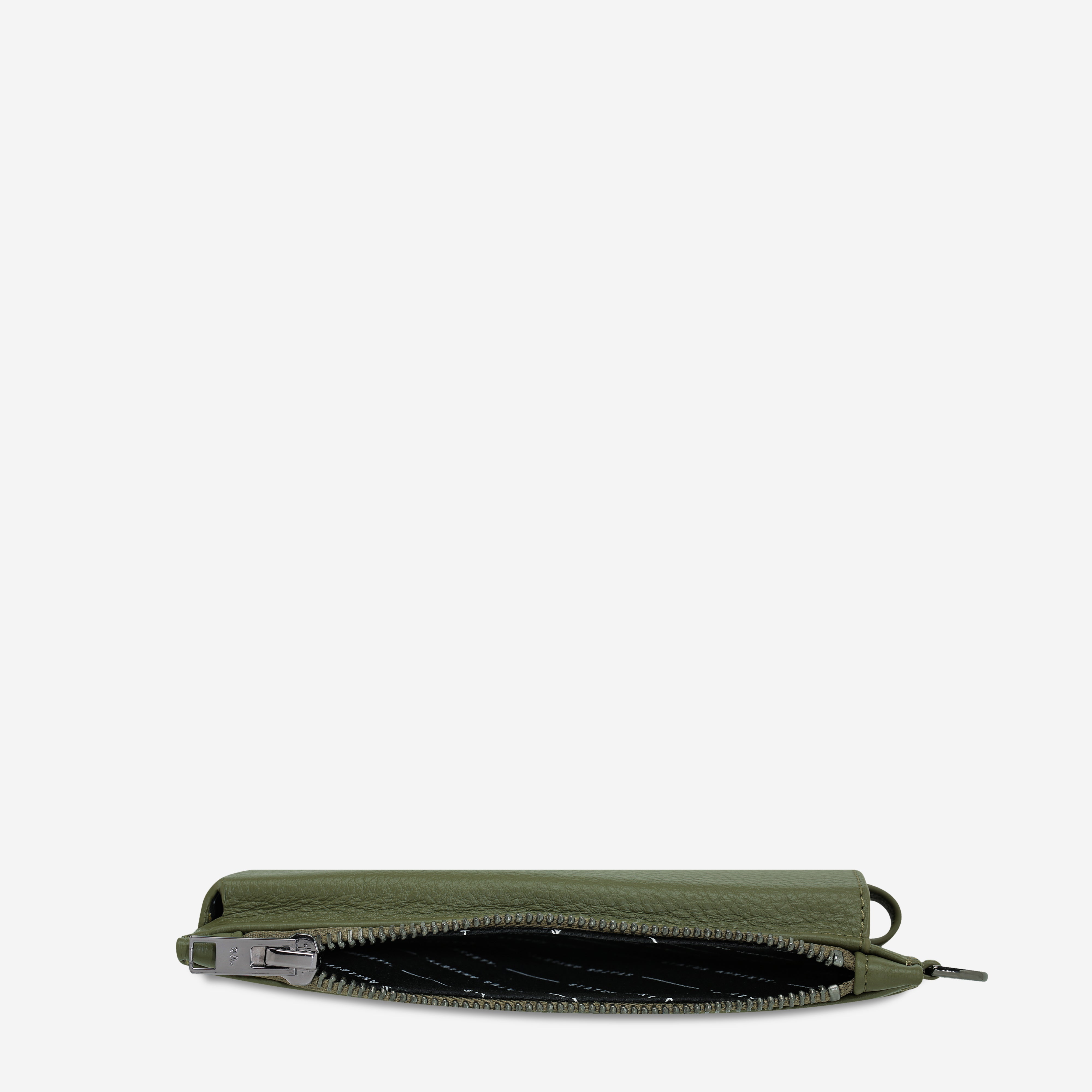 Voyager Women's Khaki Leather Crossbody Bag | Status Anxiety®