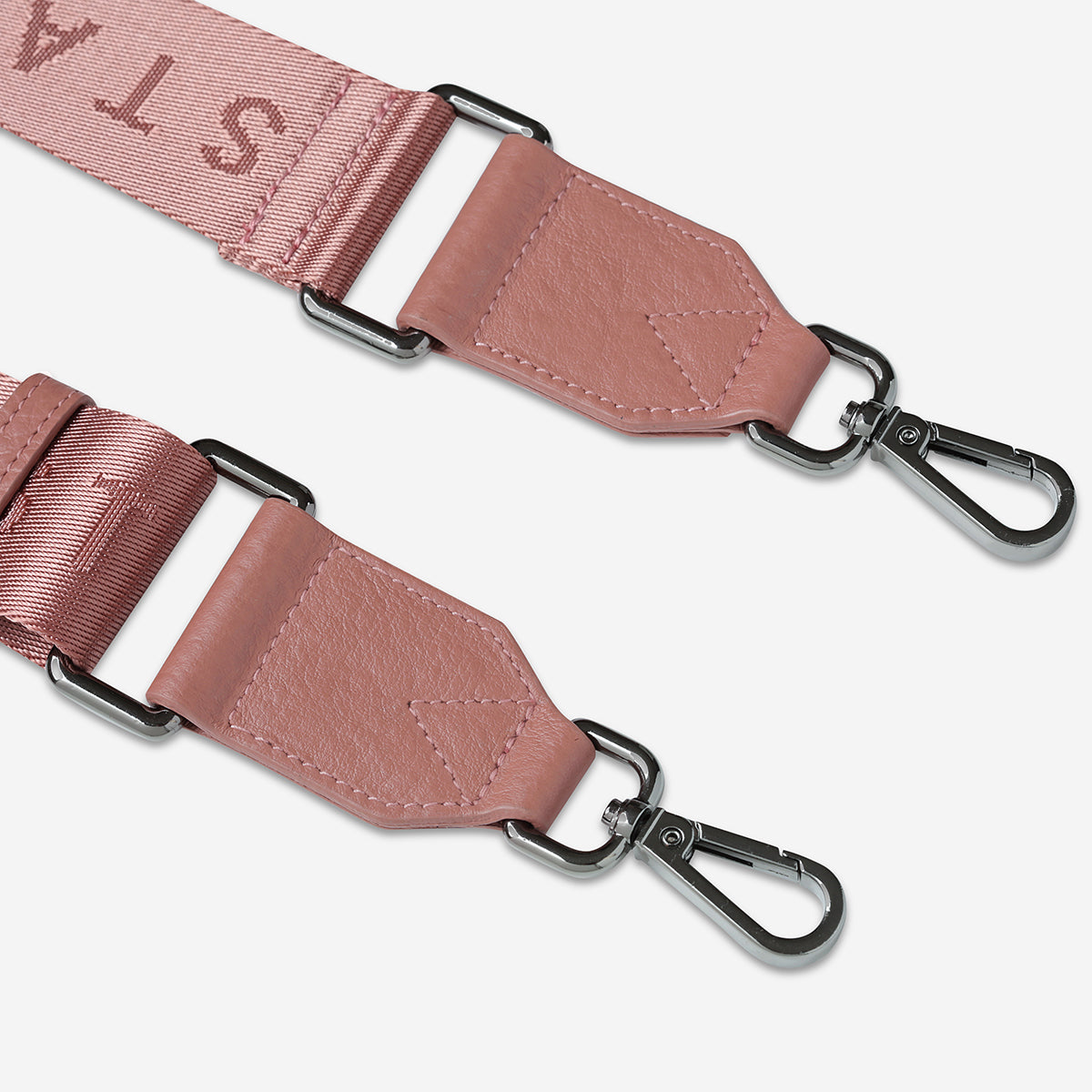 Status Anxiety Dusty Rose Medium Webbed Strap for Bags 