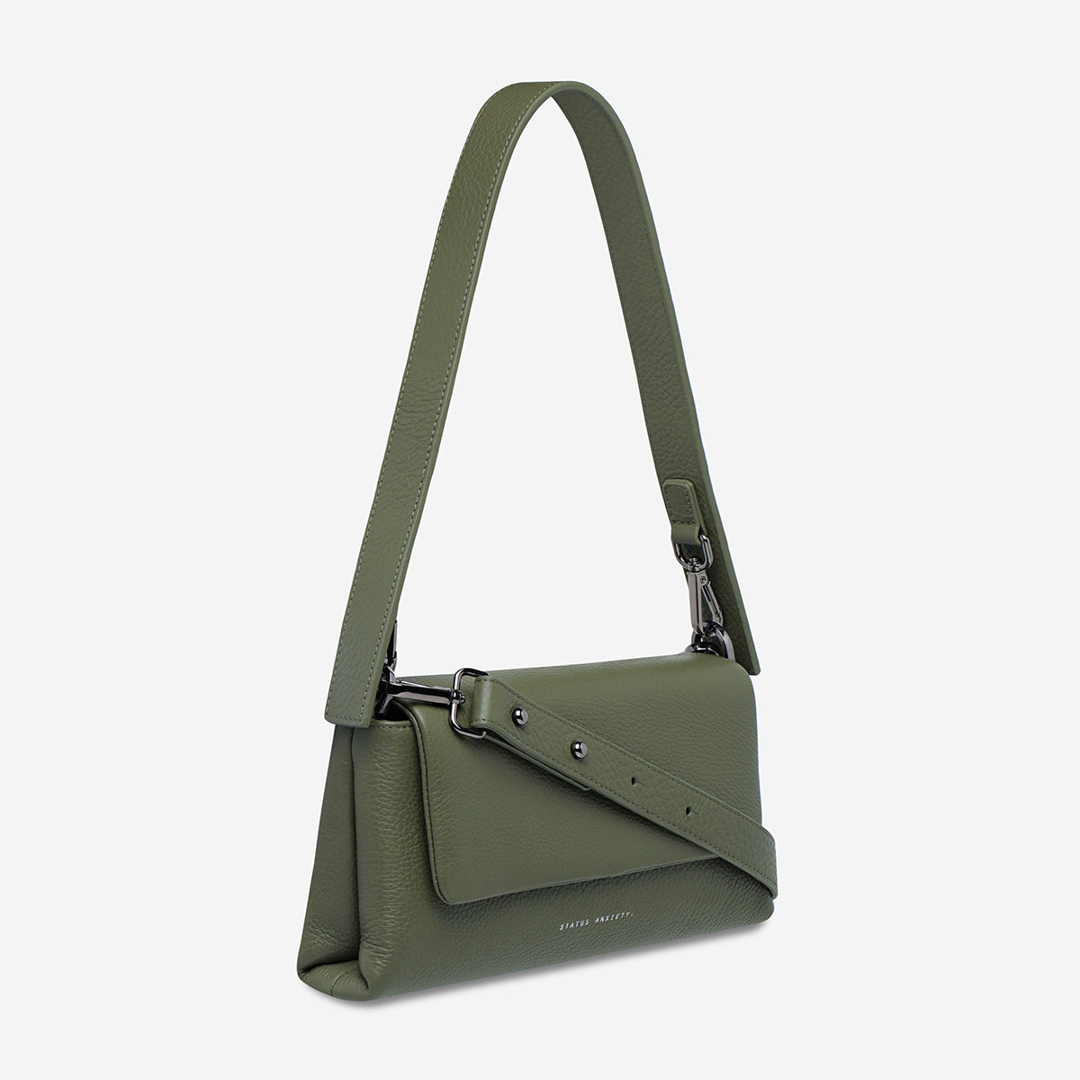Status Anxiety Zenith Women’s Leather Bag Khaki