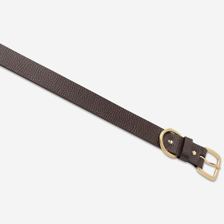 Status Anxiety Disarm Women's Leather Belt Choc/Gold
