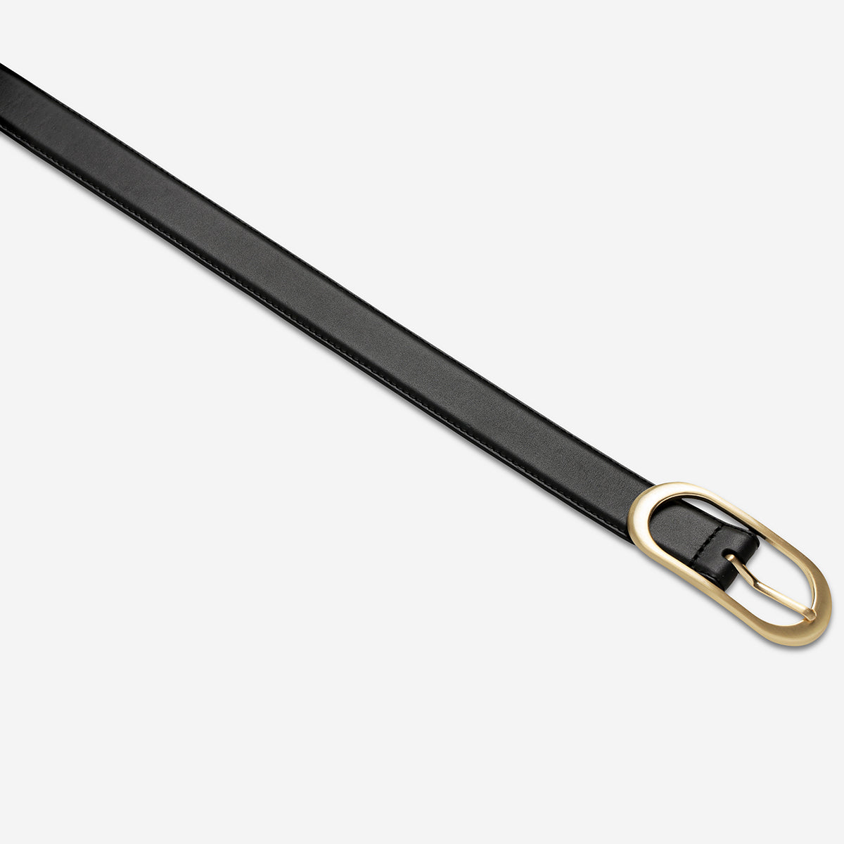 Status Anxiety Final Loop Women's Leather Belt Black/Gold