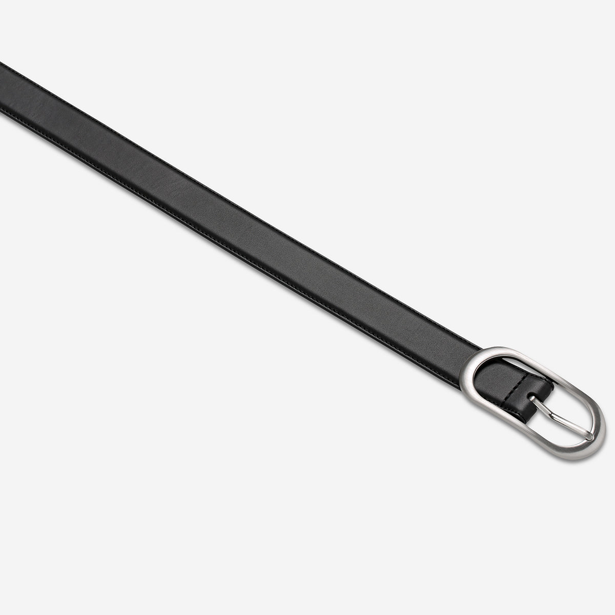 Status Anxiety Final Loop Women's Leather Belt Black/Silver