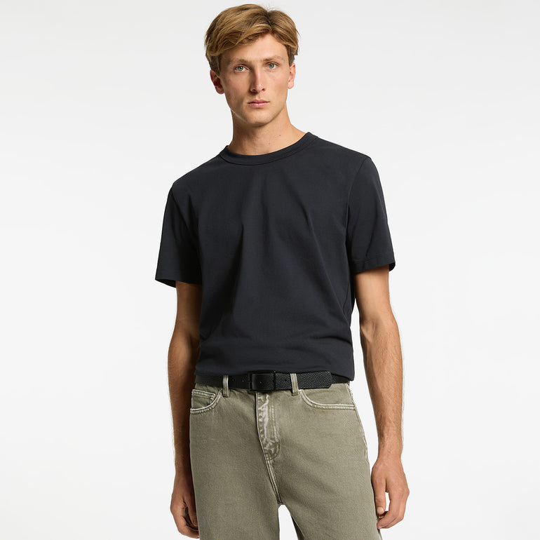 Status Anxiety Getting Real Unisex Leather Belt Black