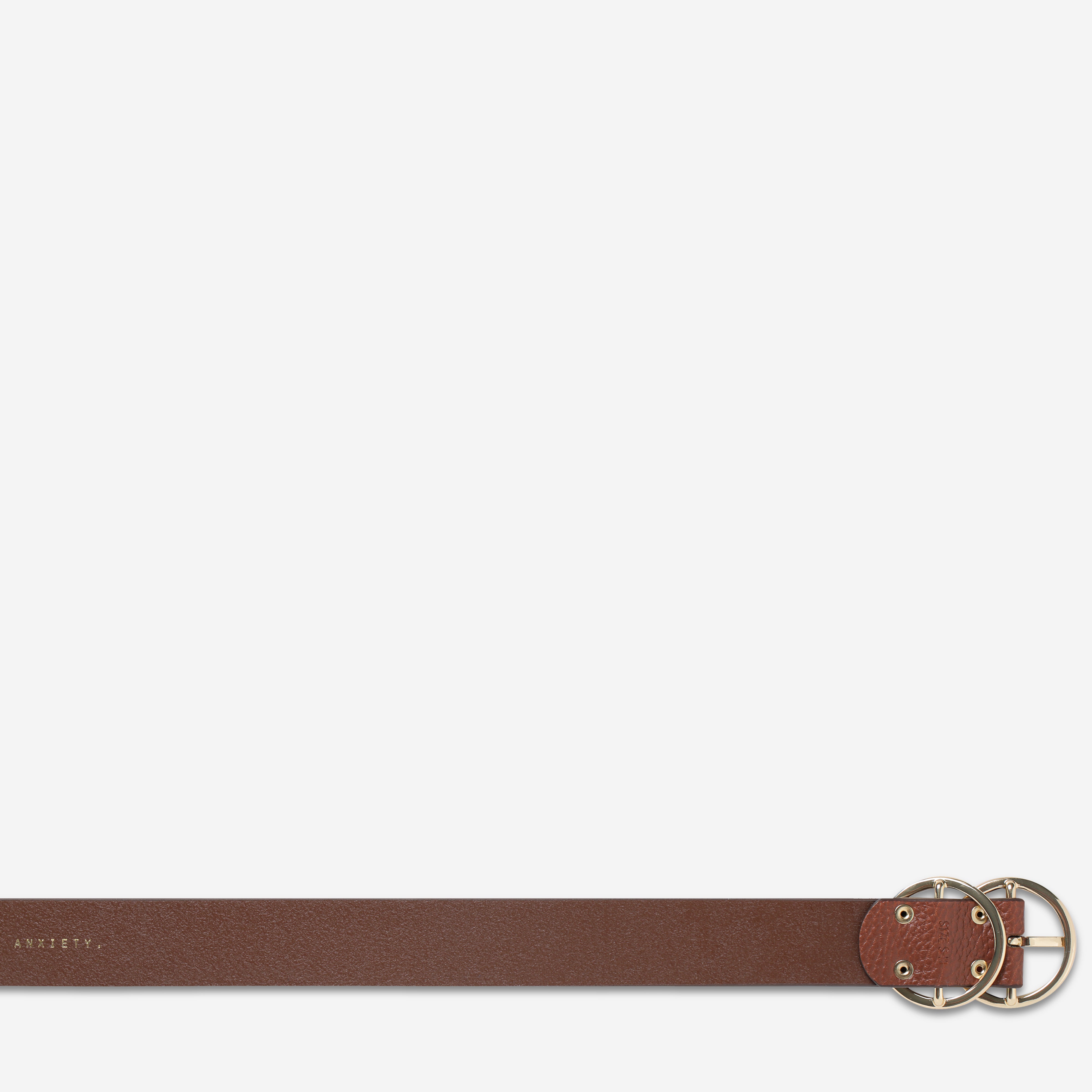 Status Anxiety Mislaid Women's Leather Belt Tan / Gold