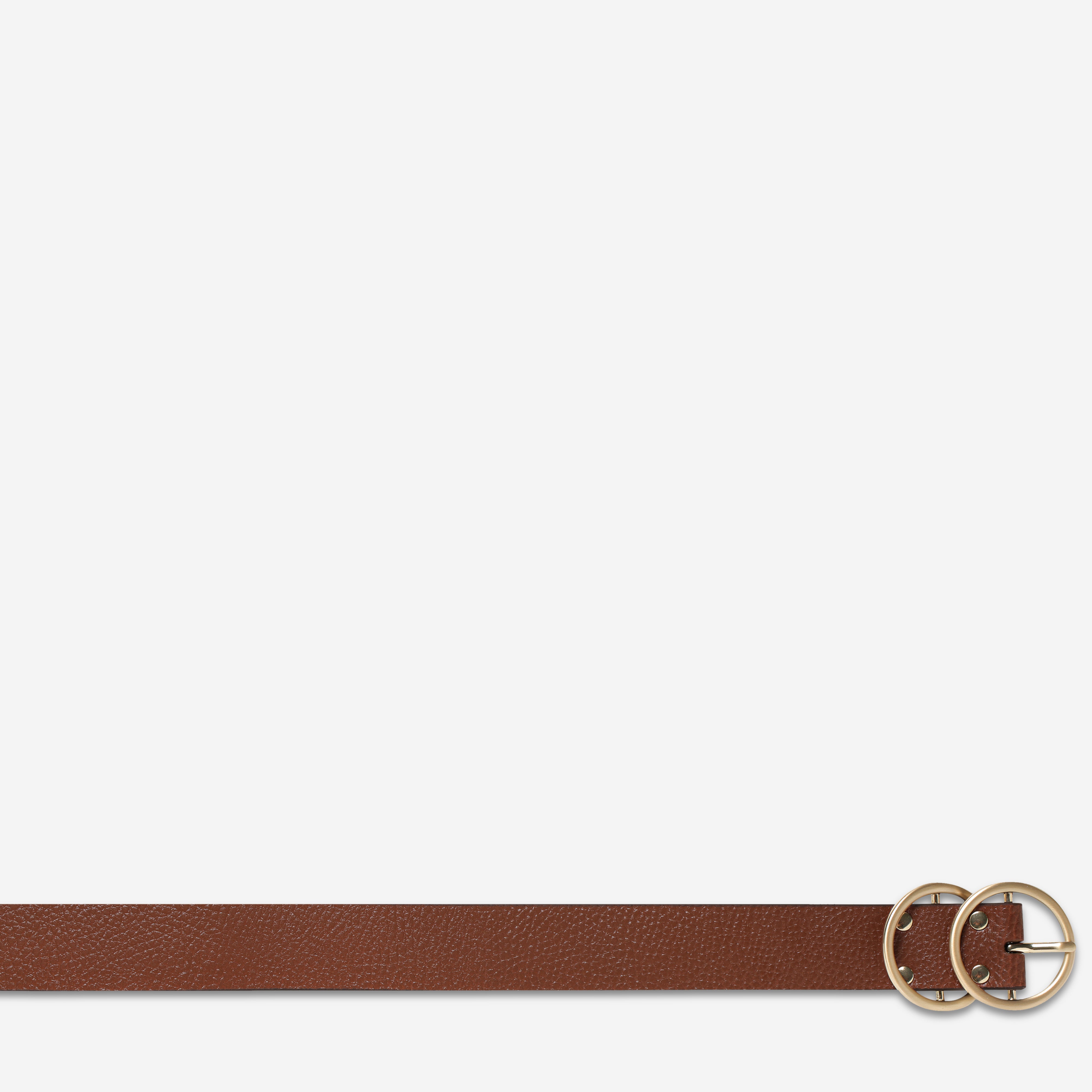 Status Anxiety Mislaid Women's Leather Belt Tan / Gold