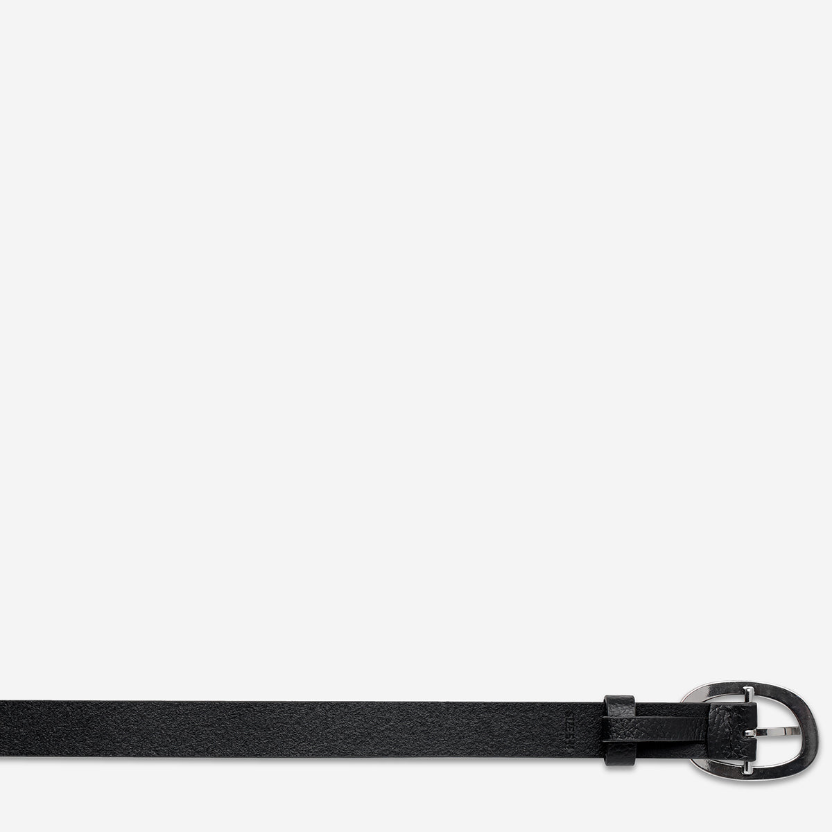 Status Anxiety Nocturne Women's Leather Belt Black/Silver