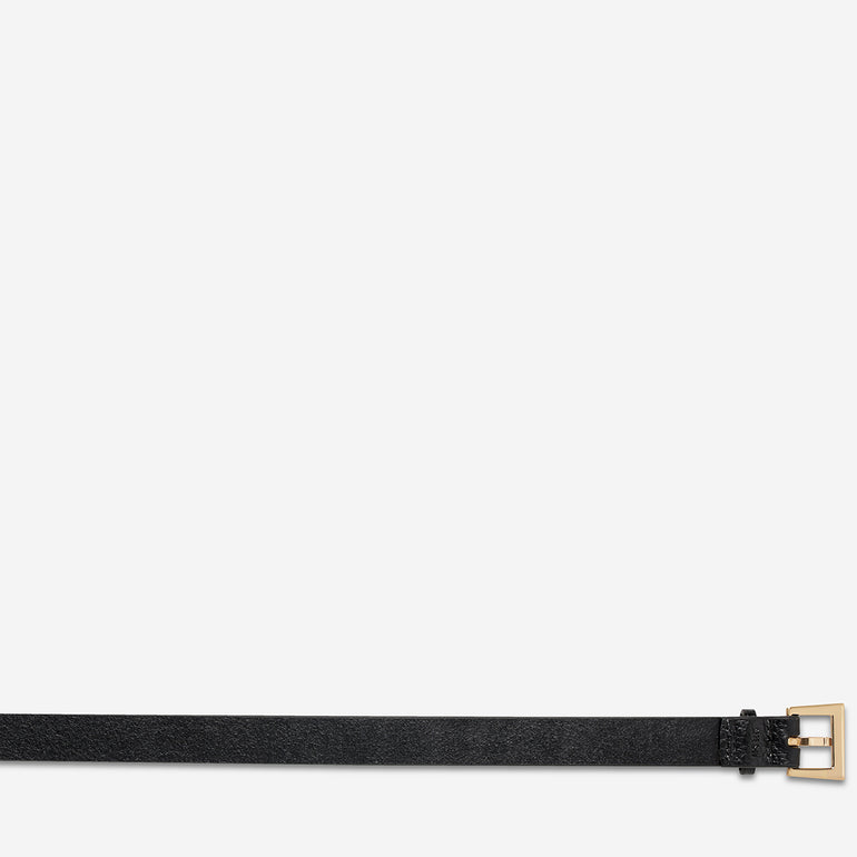 Status Anxiety ‘Part of Me’ Women's Leather Belt Black / Gold
