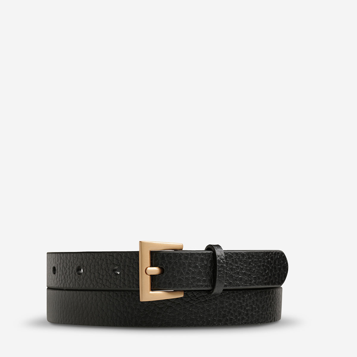 Status Anxiety ‘Part of Me’ Women's Leather Belt Black / Gold