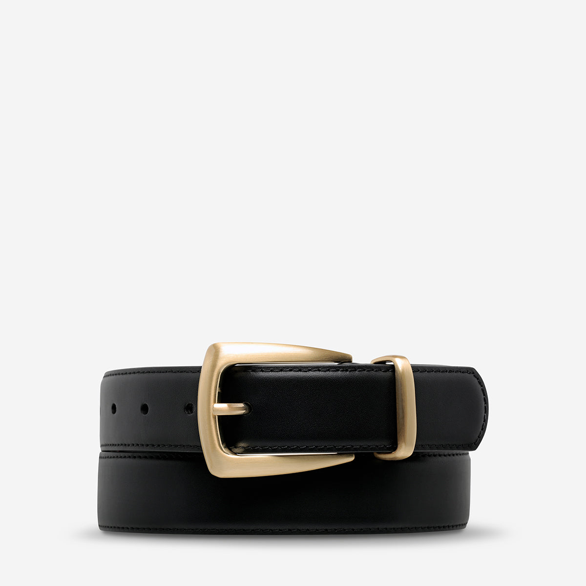 Status Anxiety Some time later Women's Leather Belt Black/Gold