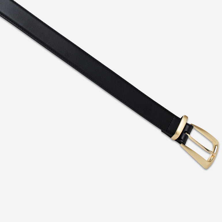 Status Anxiety Some time later Women's Leather Belt Black/Gold