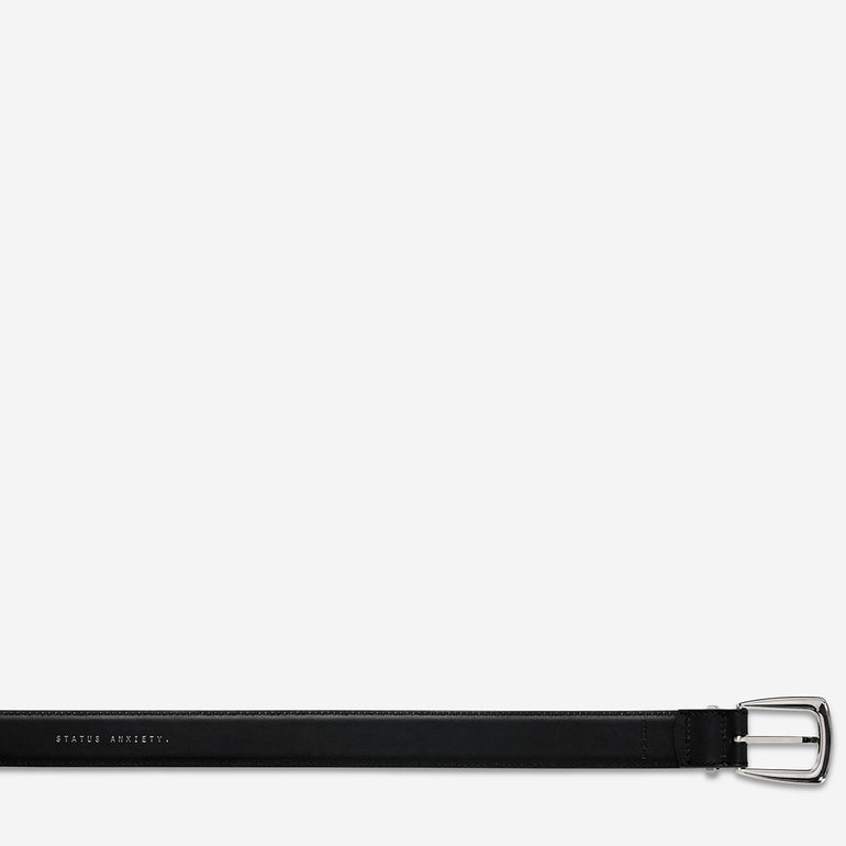 Status Anxiety Some time later Women's Leather Belt Black/Silver