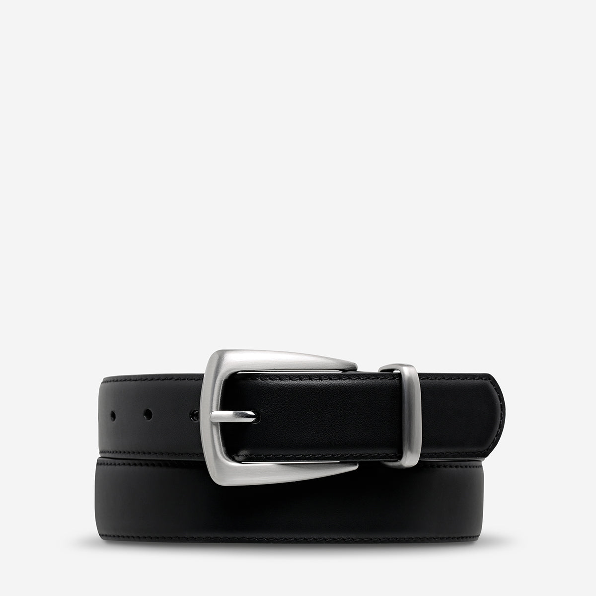 Status Anxiety Some time later Women's Leather Belt Black/Silver