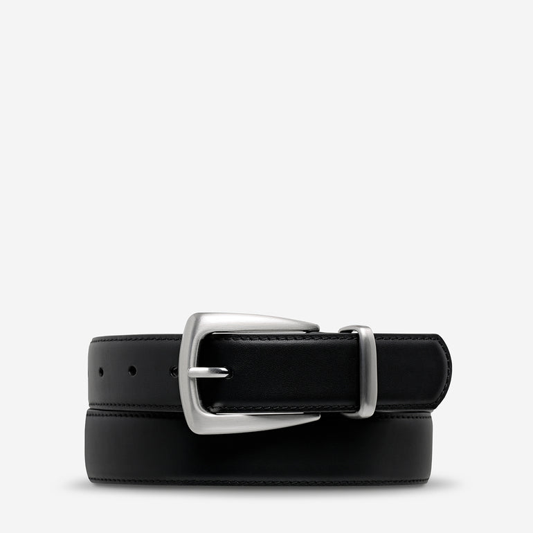Status Anxiety Some time later Women's Leather Belt Black/Silver