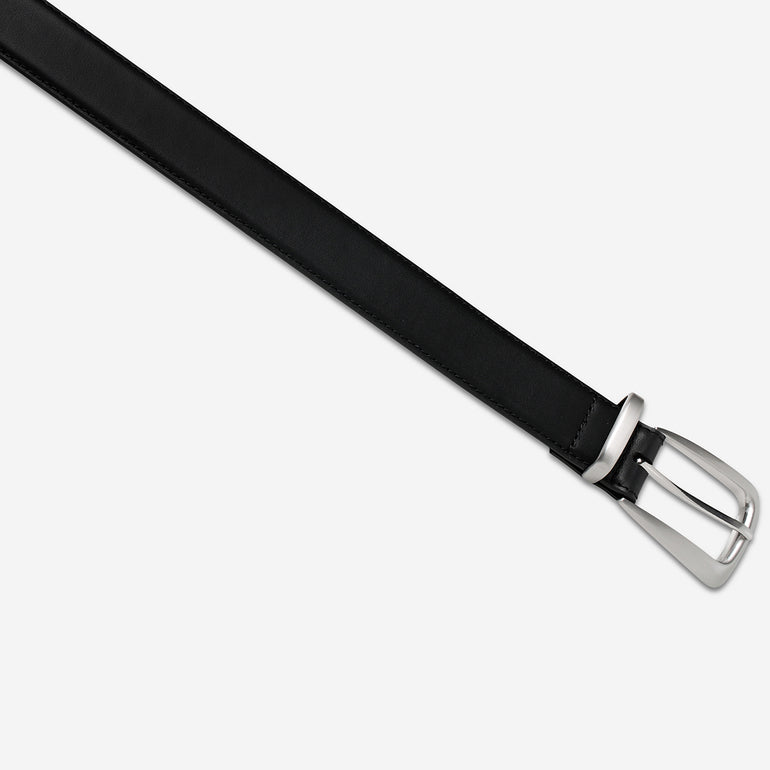 Status Anxiety Some time later Women's Leather Belt Black/Silver