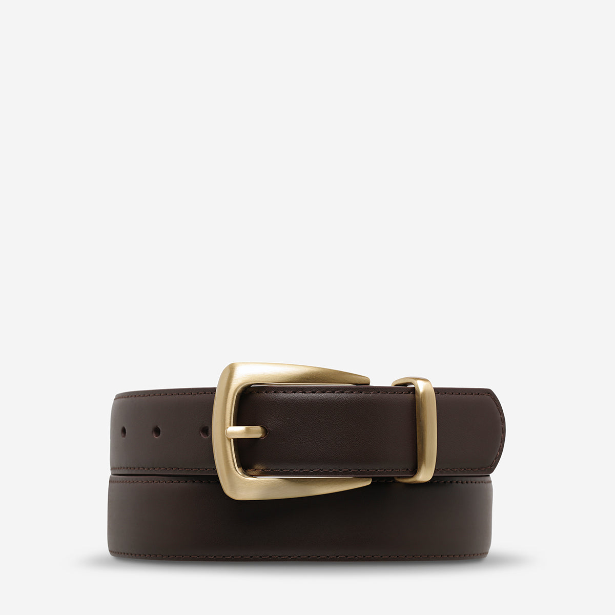 Status Anxiety Some time later Women's Leather Belt Choc/Gold