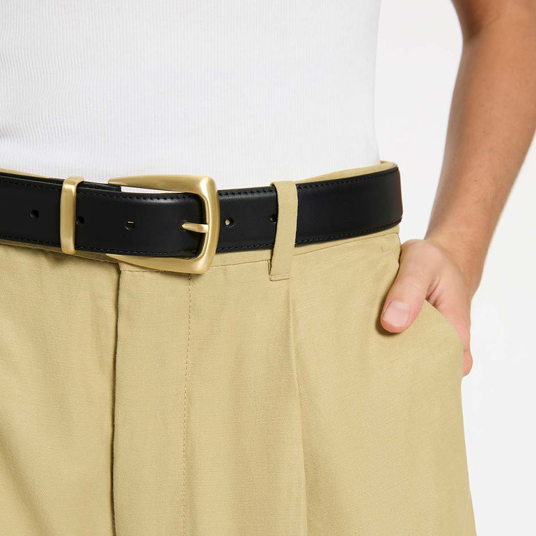 Status Anxiety Some time later Women's Leather Belt Black/Gold