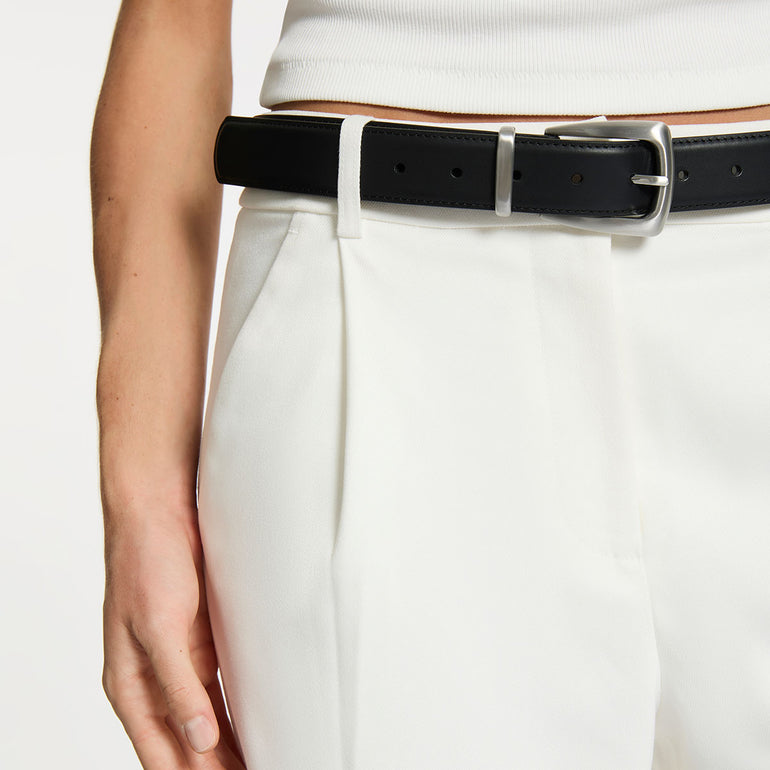 Status Anxiety Some time later Women's Leather Belt Black/Silver