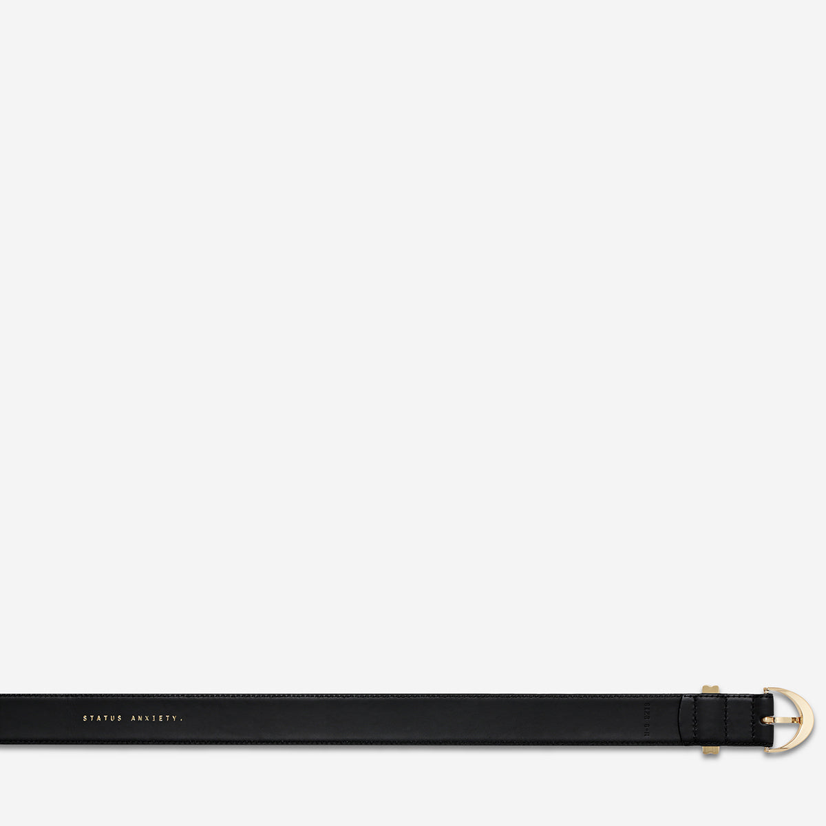 Status Anxiety Under Your Spell Women's Leather Belt Black/Gold