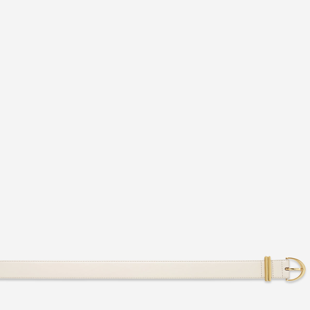 Status Anxiety Under Your Spell Women's Leather Belt Ivory/Gold