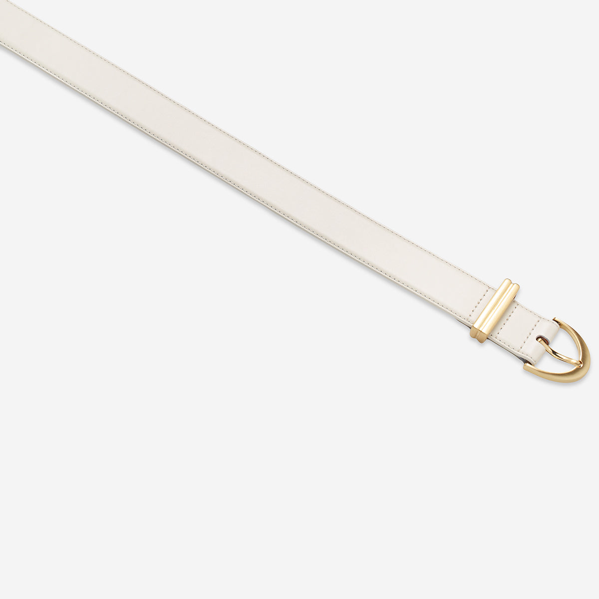 Status Anxiety Under Your Spell Women's Leather Belt Ivory/Gold