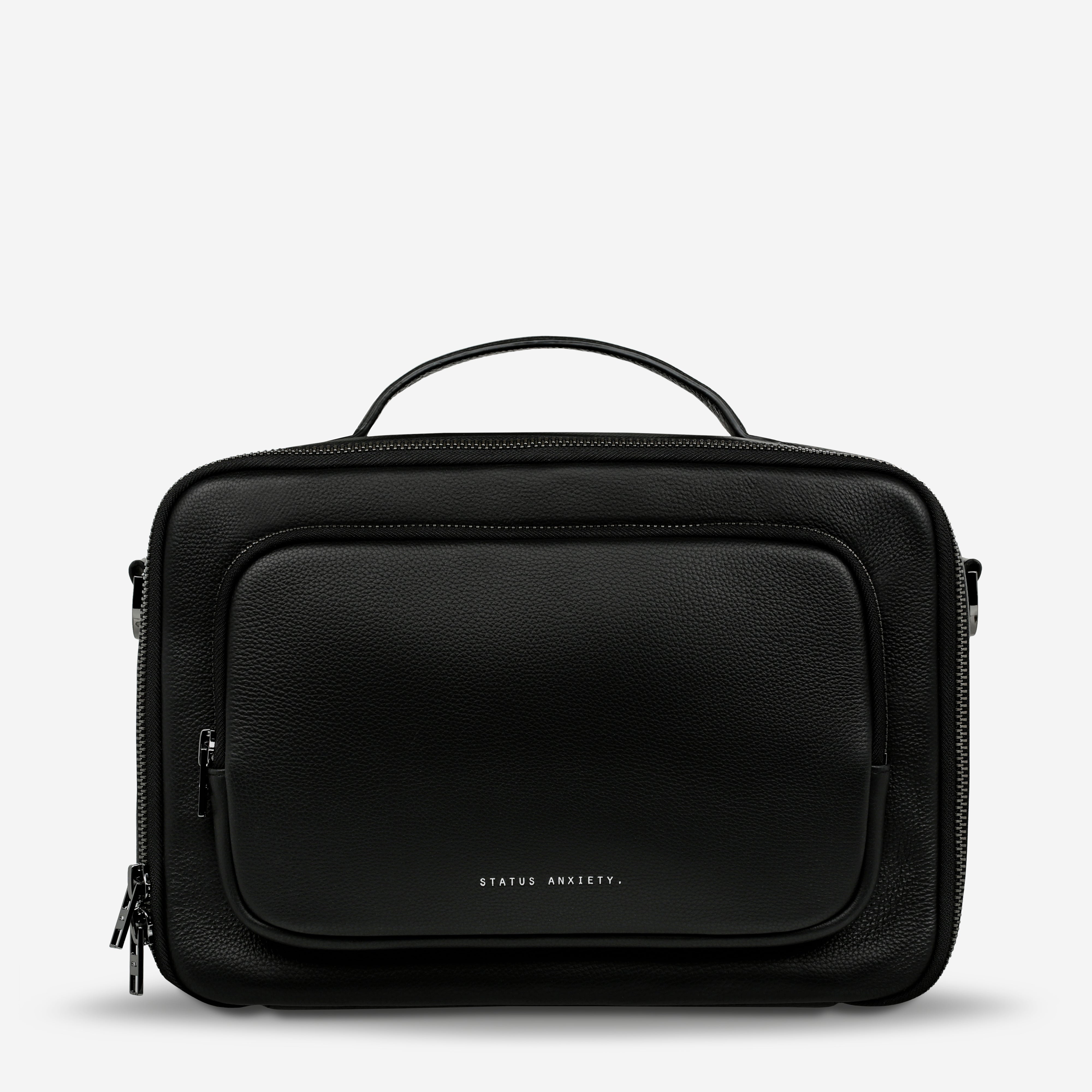 Status Anxiety Nostalgia Leather Camera Bag Black