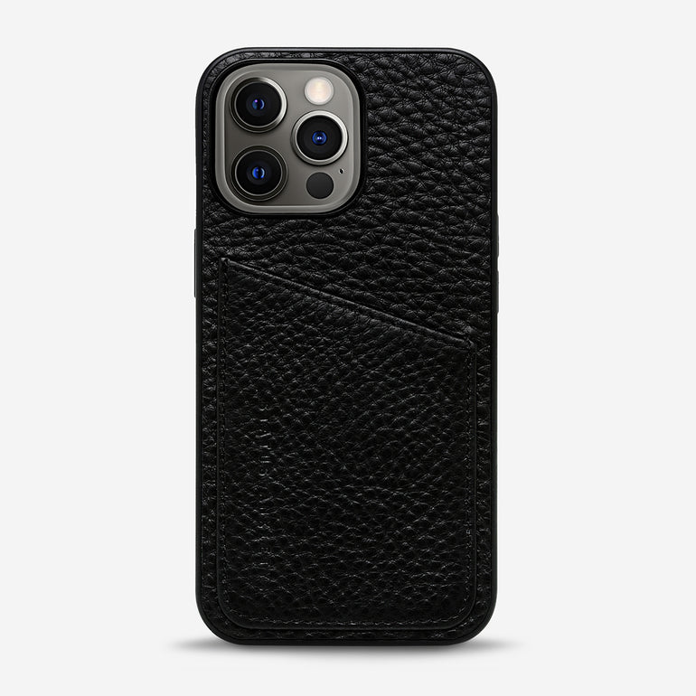 Who's Who Black Leather Phone Cases Status Anxiety®