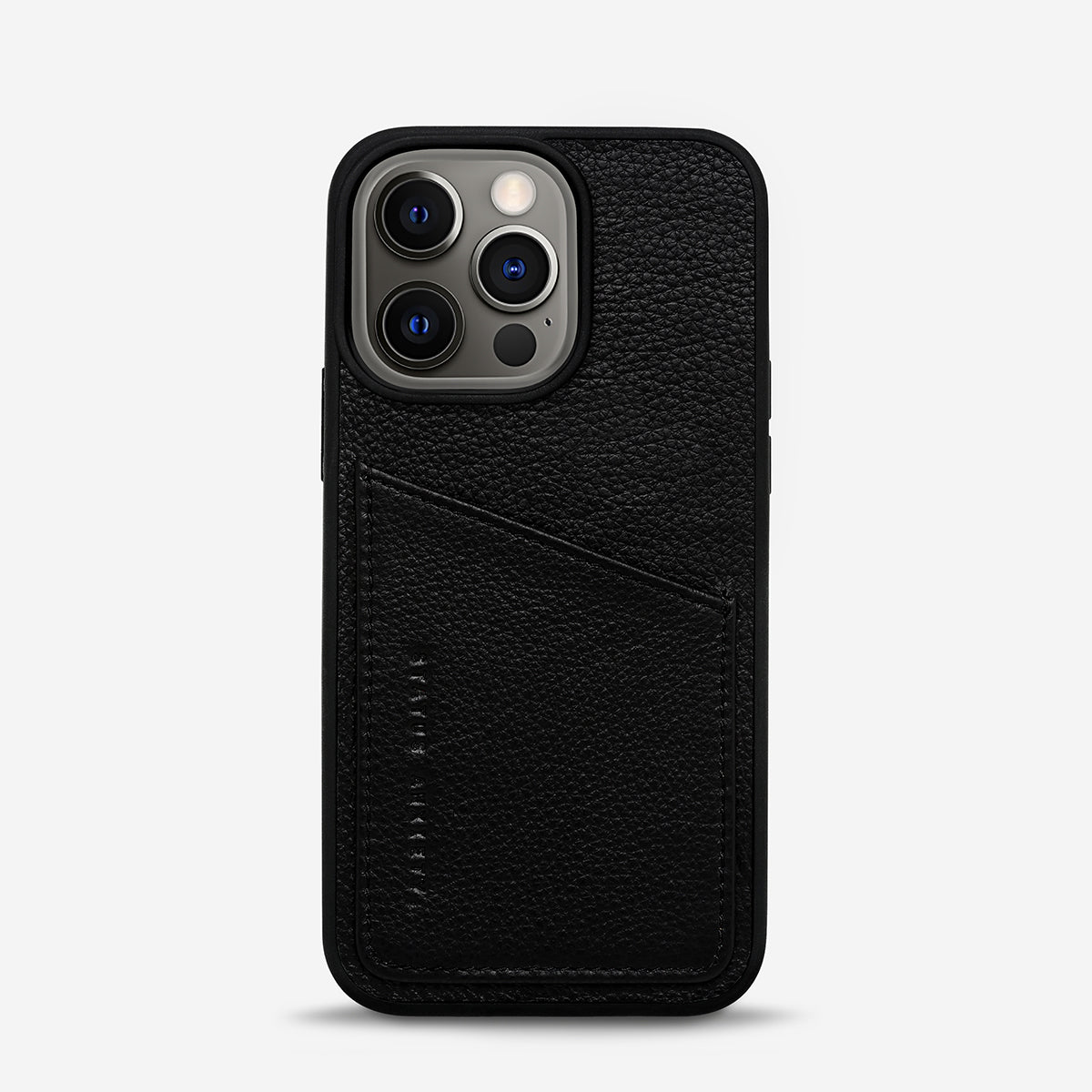 [STATUS ANXIETY]*WHO'S WHO*スマホケースiPhone16/Pro/Pro Max Who's Who Black Leather Phone Cases | Status Anxiety®