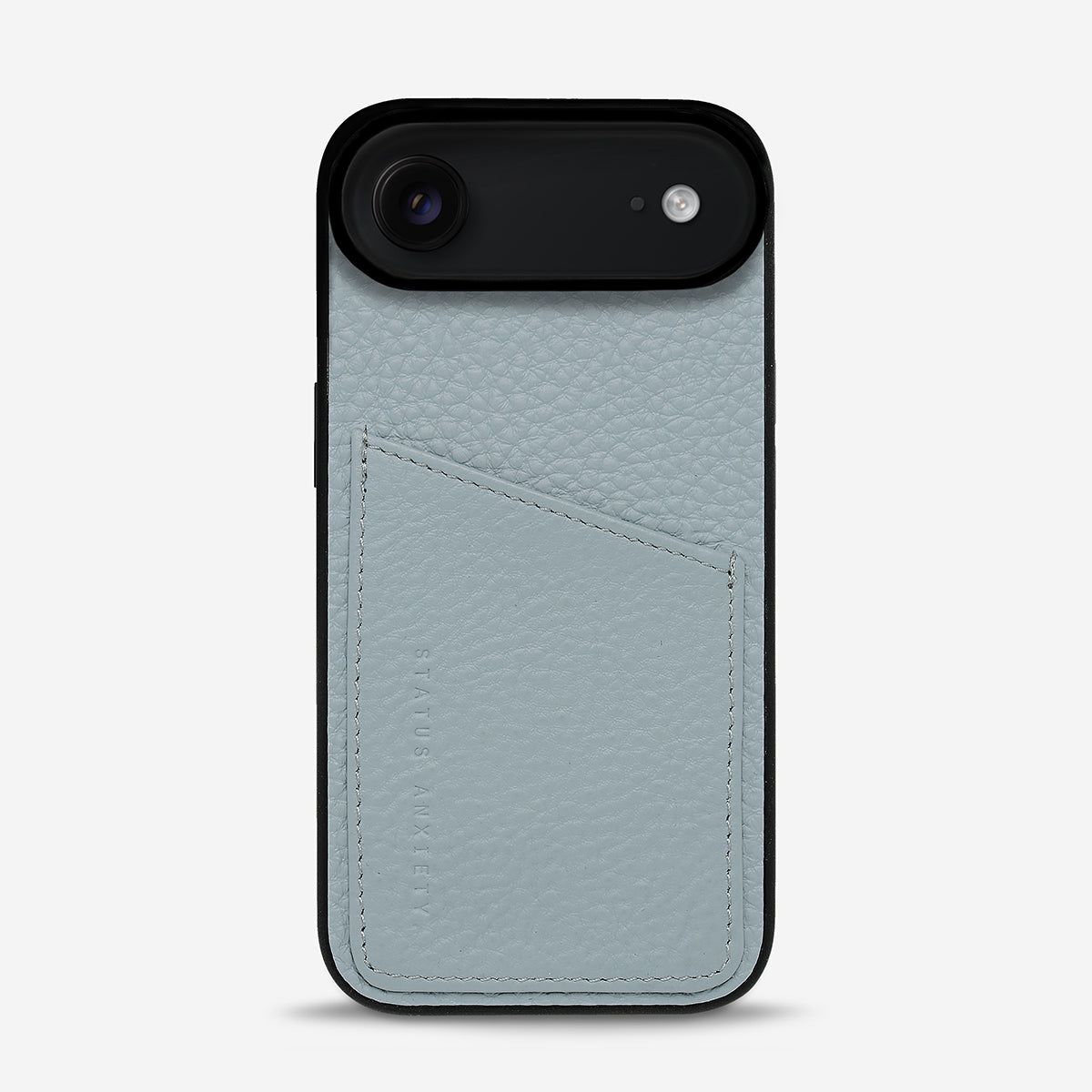 Who's Who Powder Blue Leather Phone Cases | Status Anxiety® Who's Who Powder Blue Leather Phone Cases | Status Anxiety®