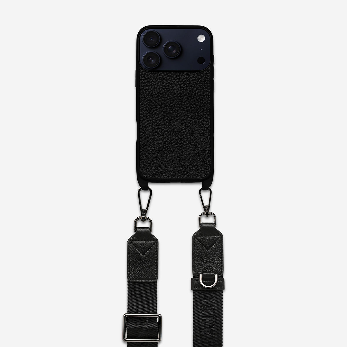 Status Anxiety Enough To Leave Leather iPhone Case Black