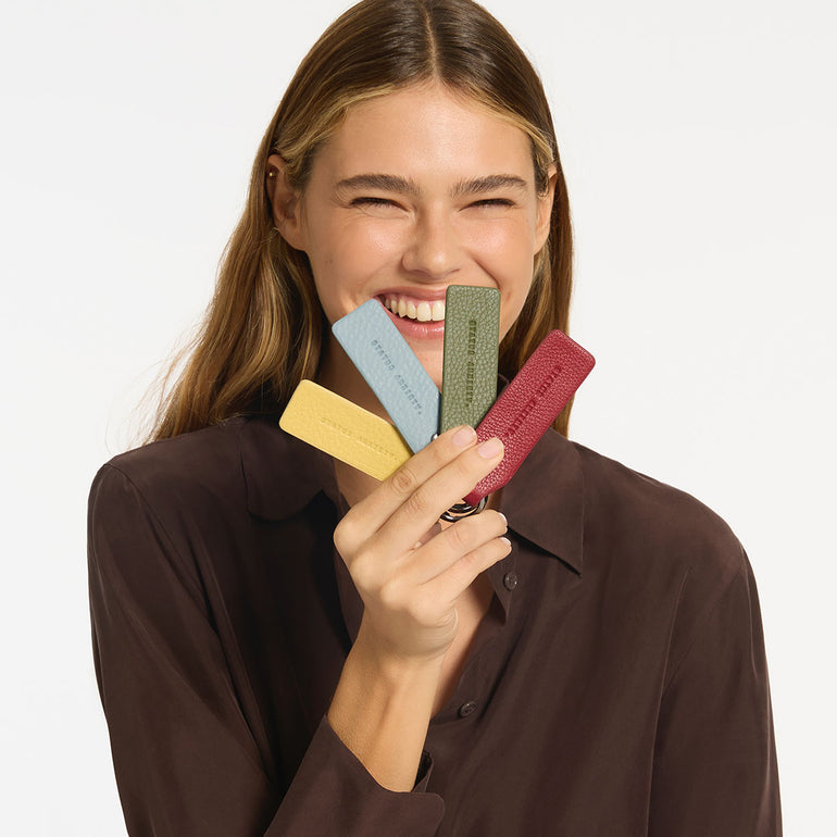 Status Anxiety Make Your Move Leather Keyring Buttermilk