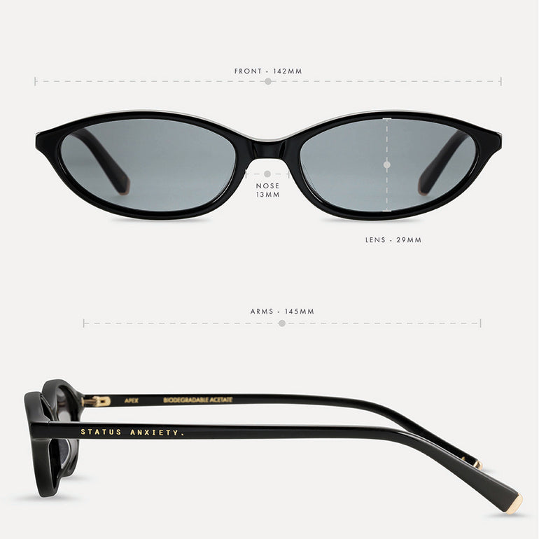 Status Anxiety Apex Sunglasses Black