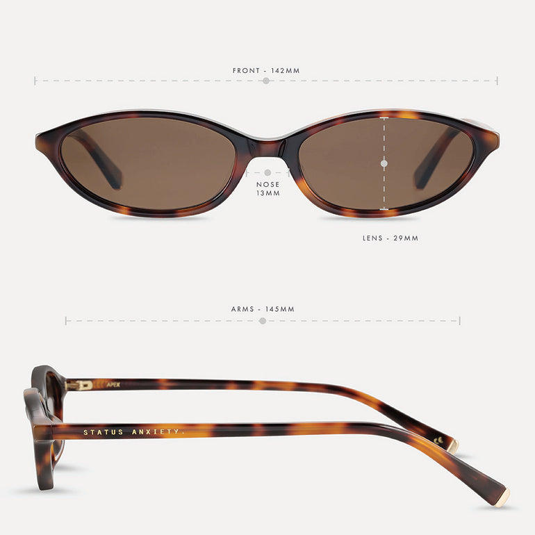 Status Anxiety Apex Sunglasses Brown Tort