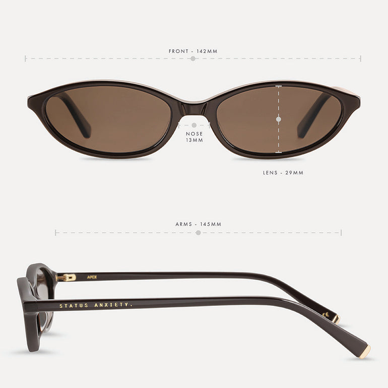 Status Anxiety Apex Sunglasses Espresso